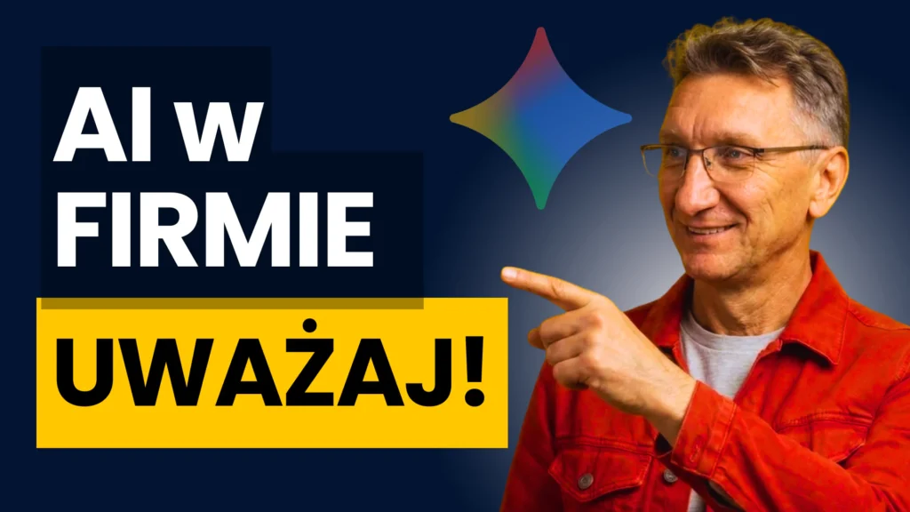 Michał z proste social media pokazujący jak automatyzować proste zadania w firmie za pomocą asystentów Gemini AI